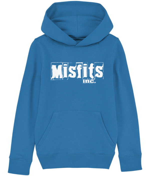 Blue Childrens Hoodies Misfits Inc Logo Design